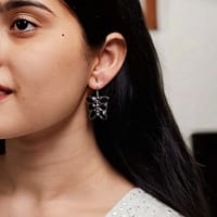 Oxidized Daily Wear Butterfly Hook Earrings | Stone Work Silver Plated Best Jewelry For Girls 5 photo 2025 06 04 19 25 07