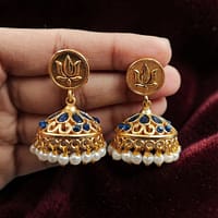 Traditional Golden Jhumka Elegant Stunning Design for Graceful Ethnic Style 15 Traditional Golden Jhumka stylish brass jewelry design
