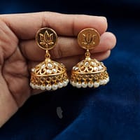 Traditional Golden Jhumka Elegant Stunning Design for Graceful Ethnic Style 13 Traditional Golden Jhumka stylish brass jewelry design
