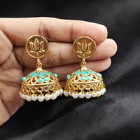 Traditional Golden Jhumka Elegant Stunning Design for Graceful Ethnic Style 12 Traditional Golden Jhumka stylish brass jewelry design