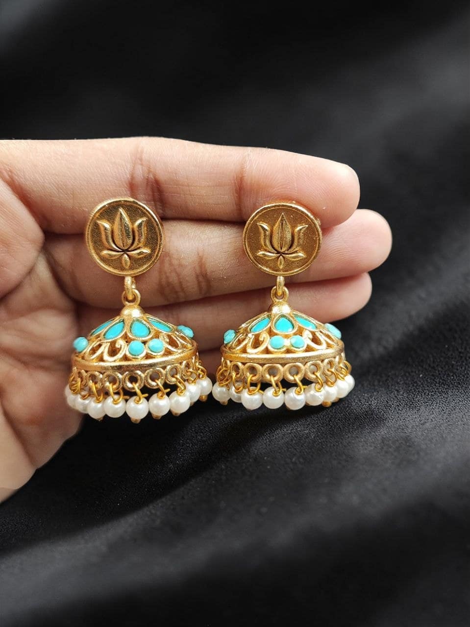 Traditional Golden Jhumka Elegant Stunning Design for Graceful Ethnic Style 4 Traditional Golden Jhumka stylish brass jewelry design