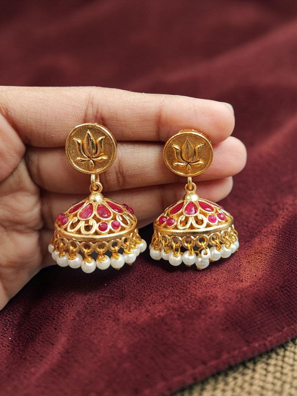 Traditional Golden Jhumka Elegant Stunning Design for Graceful Ethnic Style 6 Traditional Golden Jhumka stylish brass jewelry design