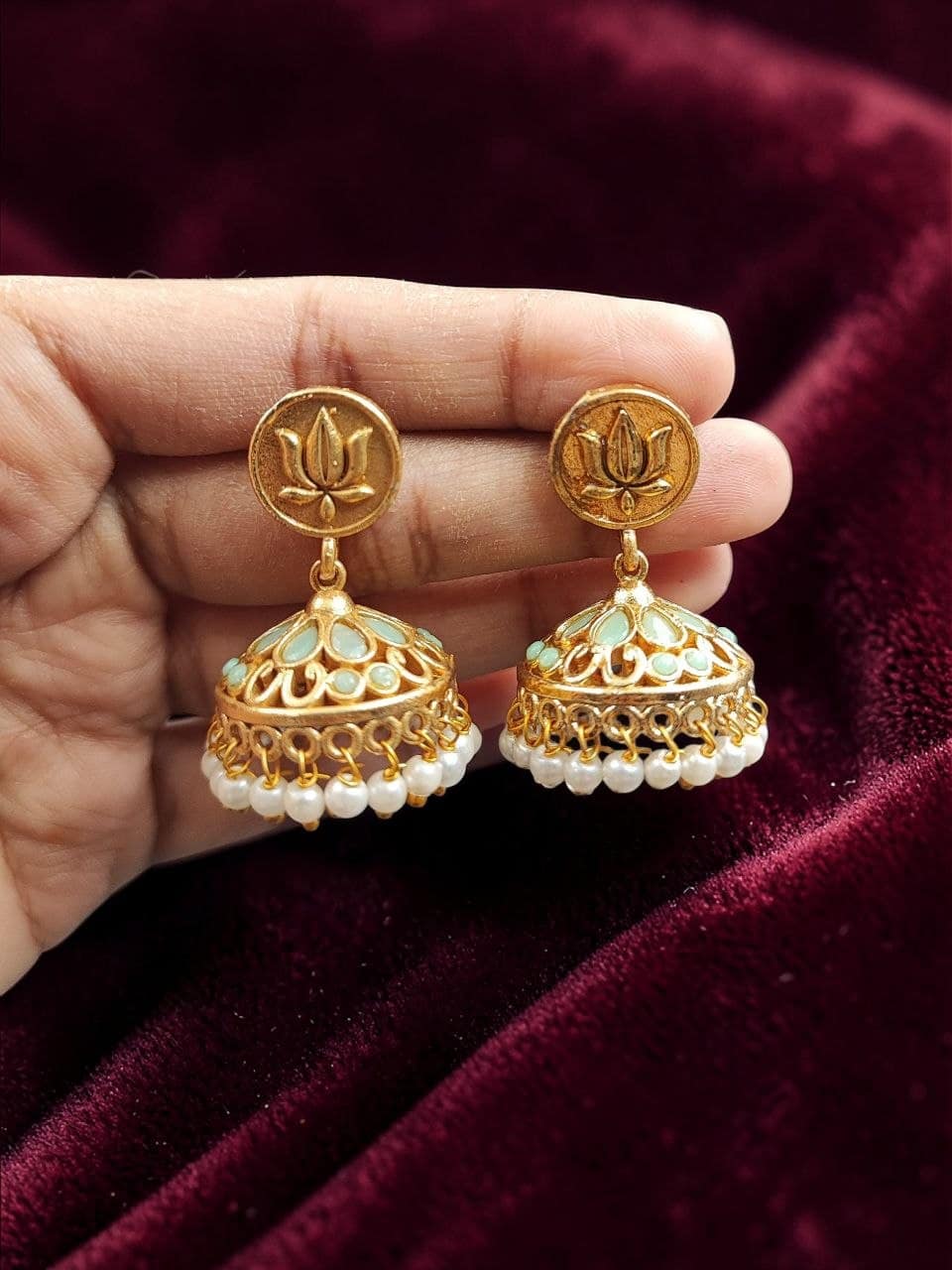Traditional Golden Jhumka Elegant Stunning Design for Graceful Ethnic Style 2 Traditional Golden Jhumka stylish brass jewelry design